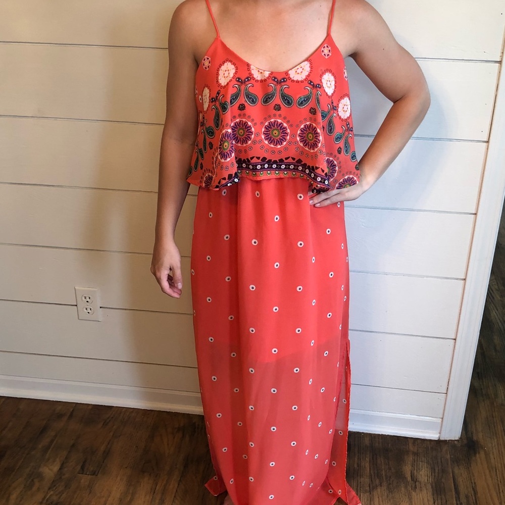 Patterned Maxi Dress